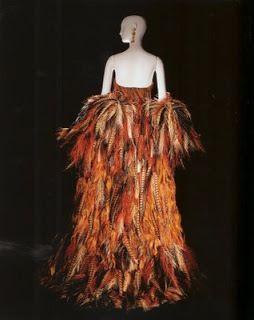 DRESS MADE BY PHEASANT TAIL FEATHER